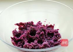 紫薯糯米芝麻球的做法图解1