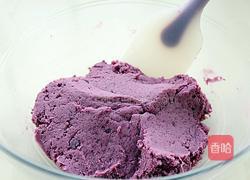 紫薯糯米芝麻球的做法图解4