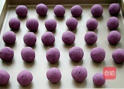 紫薯糯米芝麻球的做法图解5