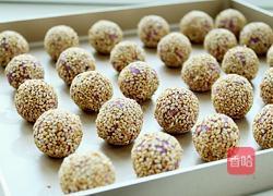 紫薯糯米芝麻球的做法图解10