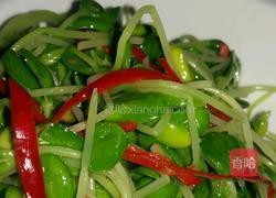 芝香凉拌豆苗的做法图解4