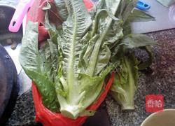 蒜蓉炒油麦菜的做法图解1