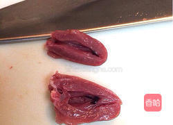 孜然鸡心的做法图解1