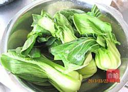 香菇油菜的做法图解4