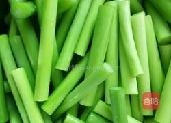 蒜苔肉丝的做法图解2