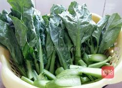 素炒芥蓝的做法图解2