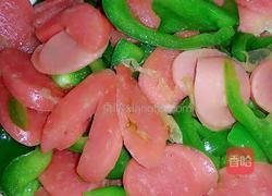 菜椒炒火腿的做法图解7
