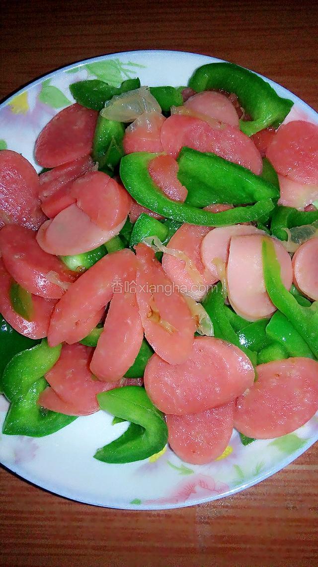菜椒炒火腿