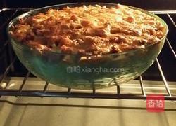 芝士蘑菇肉酱焗意粉的做法图解4