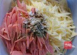土豆火腿鸡蛋煎饼的做法图解2