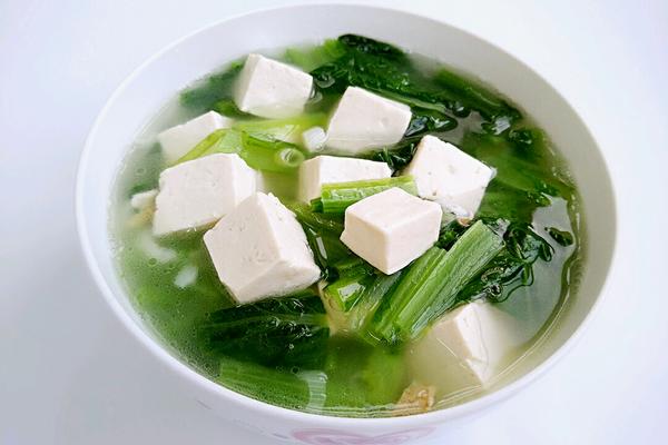 小白菜豆腐汤