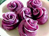 紫薯玫瑰馒头的做法[图]