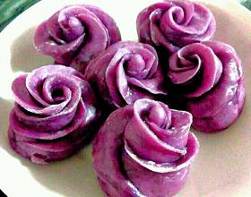 紫薯玫瑰馒头[图]