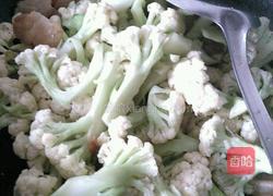 五花肉烧菜花的做法图解4