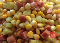 玉米火腿炒青瓜的做法图解3