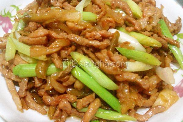 肉丝炒榨菜