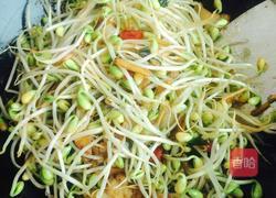 豆芽韭菜炒肉的做法图解5