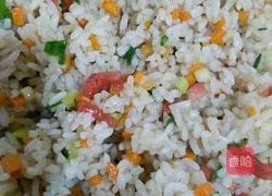 香肠炒米的做法图解5