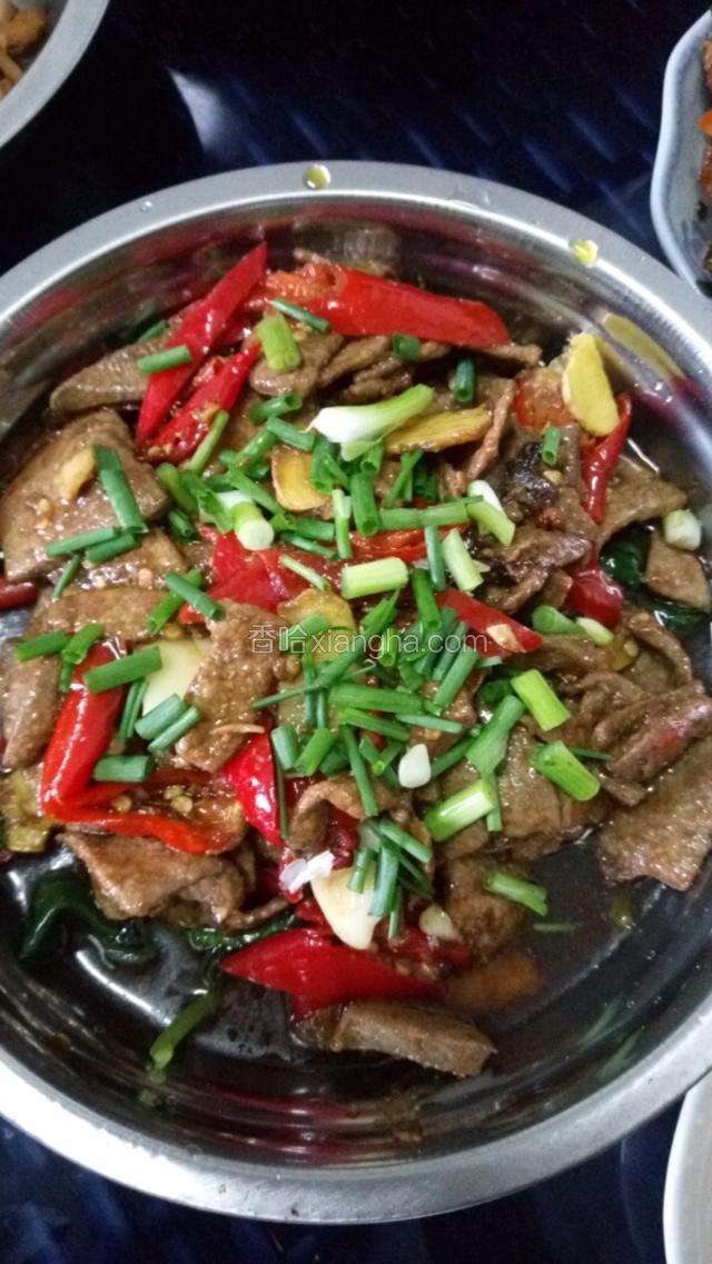 血皮菜炒猪肝