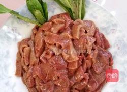 血皮菜炒猪肝的做法图解3