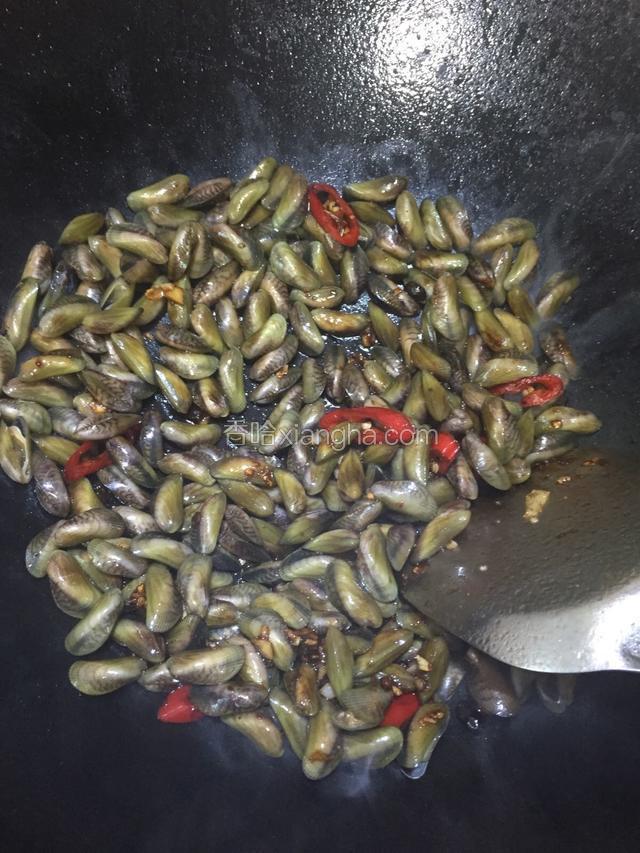 下海瓜子炒开口