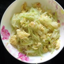 小葫芦瓜炒鸡蛋的做法[图]