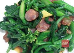 腊味炒芥蓝的做法图解8