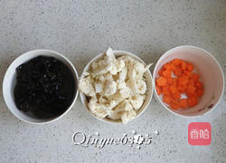 菜花木耳的做法图解2