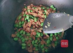 脆口榨菜炒毛豆的做法图解5