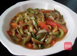 蚝油炒茄丝的做法图解4
