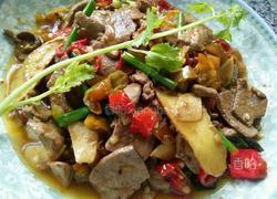 泡椒炒猪肝的做法图解4