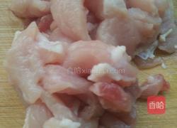 有机菜花炒肉的做法图解1