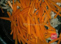 胡萝卜炒肉的做法图解3