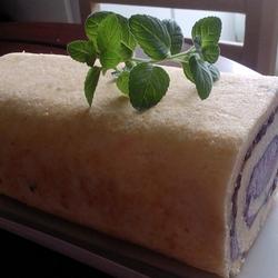 双层蓝莓蜜豆蛋糕卷的做法[图]