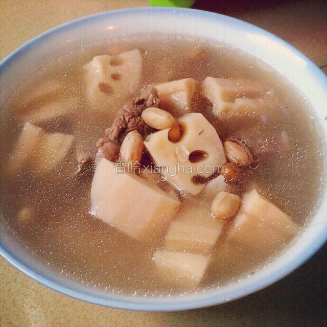 莲藕龙骨汤