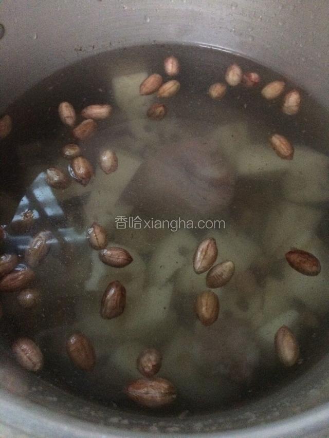 然后把所有材料放入煲汤的高压锅里，倒入适量水…大火煲十分钟，中小火煲30分钟