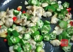 秋葵炒花蛤的做法图解4