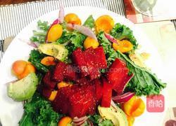 紫菜头牛油果瘦身沙拉的做法图解5