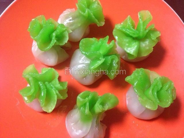 水晶白菜蒸饺
