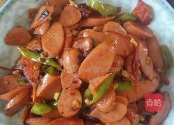 辣炒火腿的做法图解1