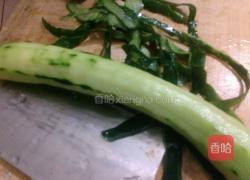 虾米炒青瓜的做法图解5