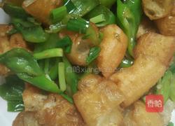 青椒炒油条的做法图解4