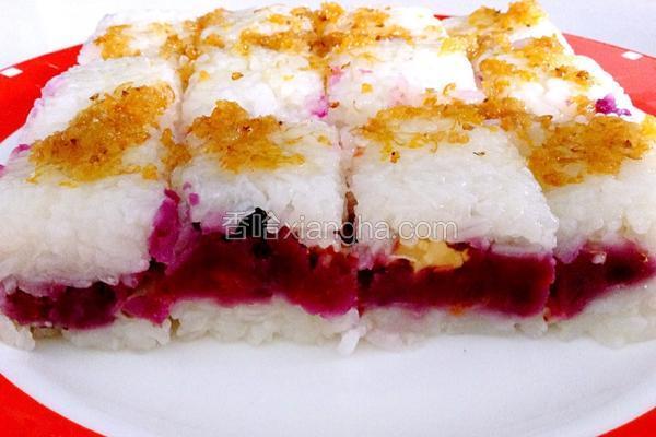 桂花紫薯糯米凉糕