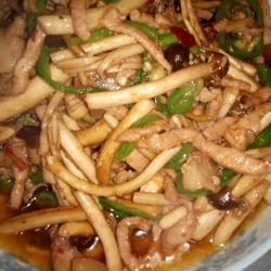 茶树菇炒肉丝的做法[图]