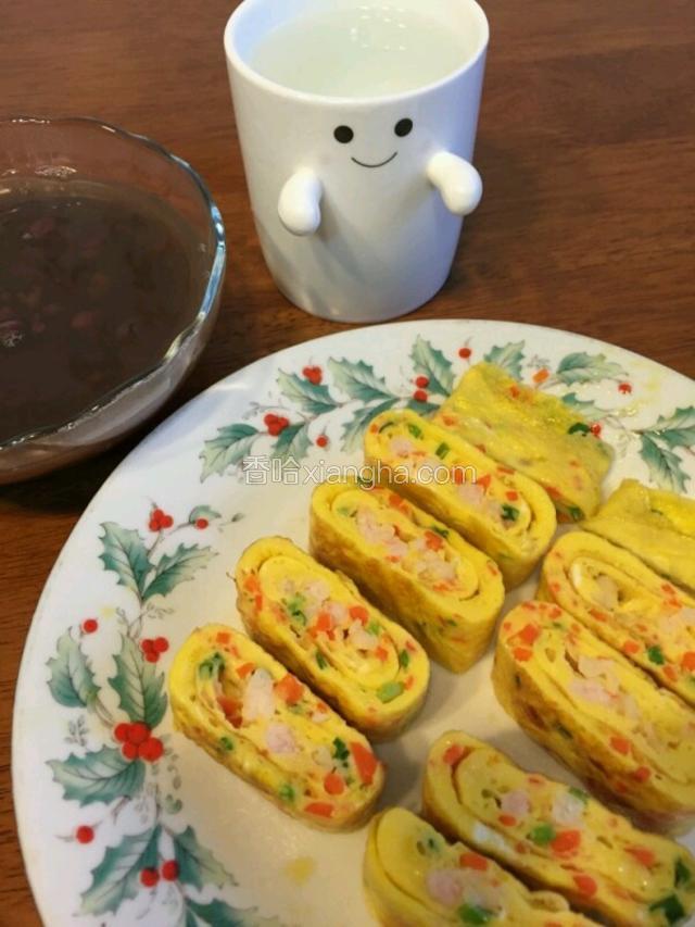虾仁鸡蛋卷