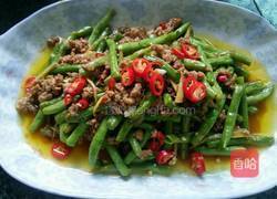 肉沫焖豇豆的做法图解5
