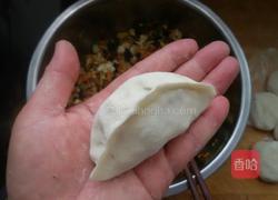 烫面素馅锅贴饺子的做法图解11