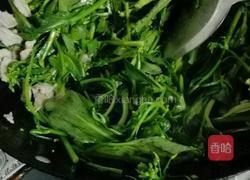 瘦肉炒菜心的做法图解4