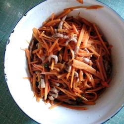 胡萝卜炒肉丝的做法[图]