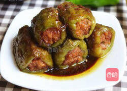 青椒酿肉的做法图解17